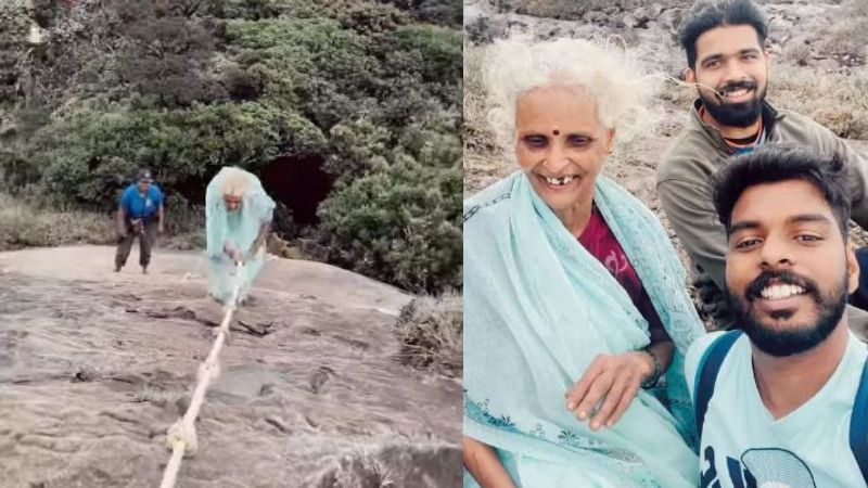 Video: 62-Year-Old Kerala Superwoman Treks 6,129 ft Agasthyarkoodam Peak Wearing a Saree