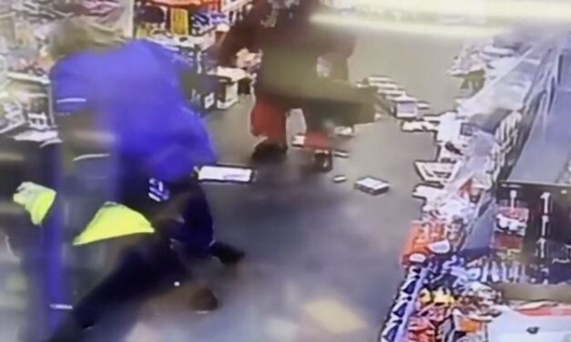 63-Year-Old Grandma Foils Robbery Attempt of Hammer Yielding Man by Sitting on him | Video