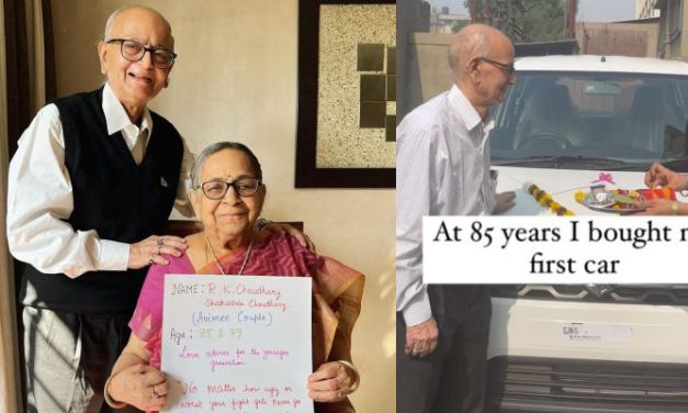 85-Year-Old ‘Nanaji’ Buys his First Car after Startup Success, Proves Its Never Too Late to Chase Dream!