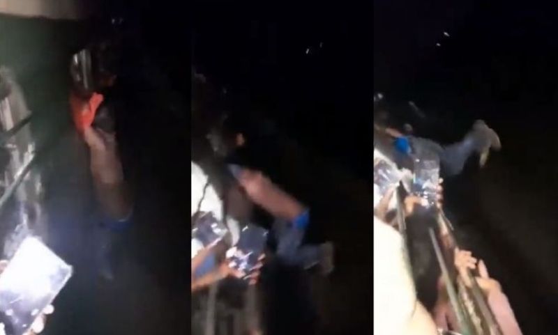 Bihar Thief Hangs from Moving Train Window, Passengers Drag him Inside & Thrash him | Video