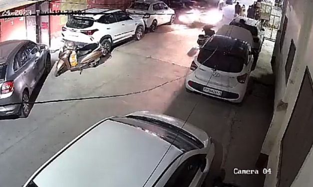 CCTV Captures Delhi Hit-And-Run, Father-Daughter on Scooter Injured by Speeding Car