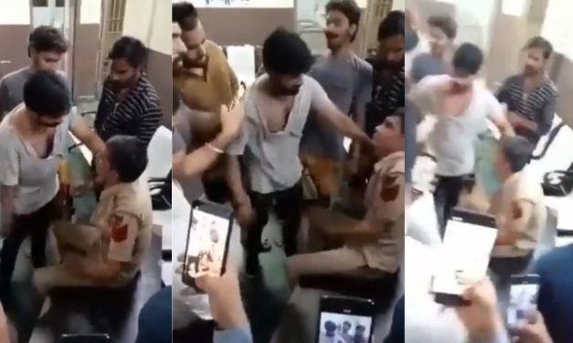 Delhi Cop Beaten Inside Police Station by Miscreants, Forced to Apologize, Video Goes Viral