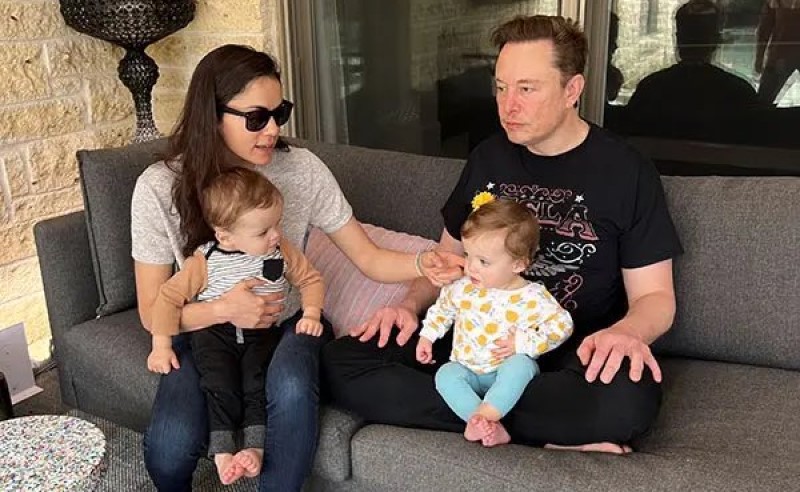 Elon Musk Seen With Secret Twins and Their Mother For First Time