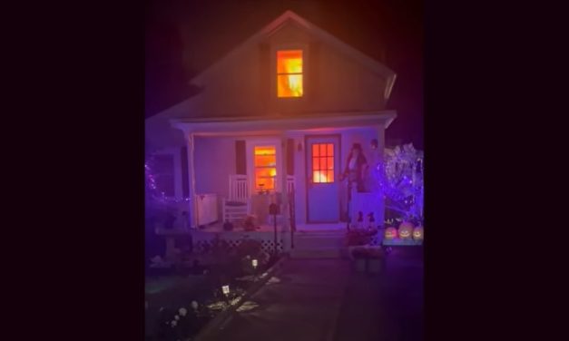 Fire Department Responds to Realistic Halloween Display