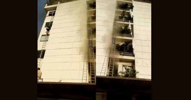 Fire Erupts in Indore’s Multi-Storey Papaya Tree Hotel, 40 Trapped Guests Rescued, At Least 4 in Hospital | Video
