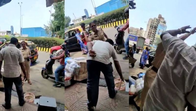 Mumbai Senior Female Cop Slaps Chinese Food Stall Cook, Helper | Video Goes Viral