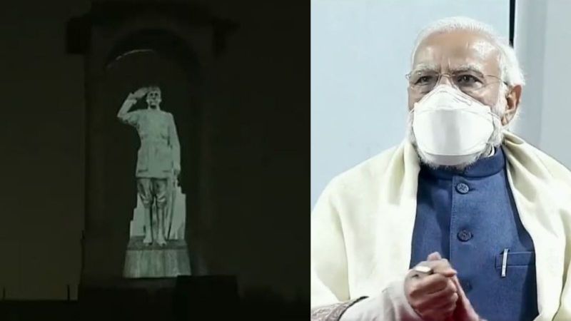 Netaji’s Hologram Unveiled at India Gate on His 125th Birth Anniversary