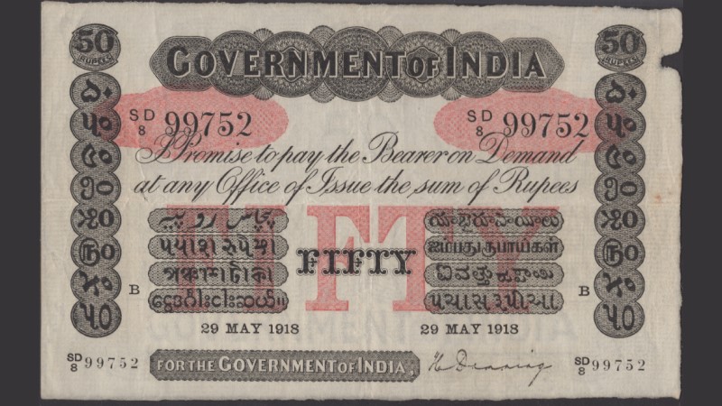 Rare Indian Banknotes from 1918 Shipwreck to Make Waves at London Auction