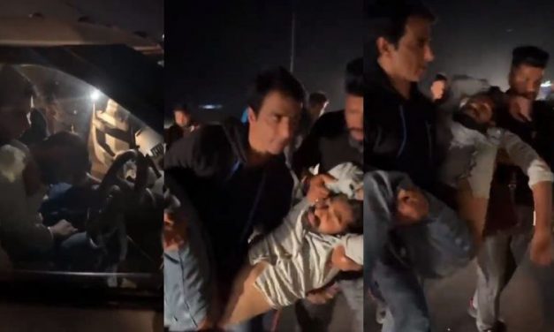 Video: Sonu Sood Rescues 19-Year-Old Injured Youth by Carrying Him from Crash Site to Hospital