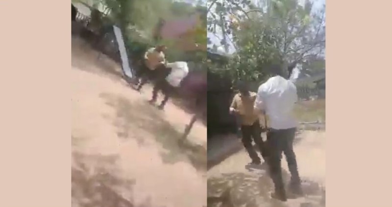 Tamil Nadu Parents Chase, Thrash Teacher for Allegedly Abusing, Beating Up their Children | Video