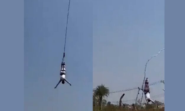Tourist Makes Narrow Escape as Bungee Cord Snaps During Terrifying 10-Storey Jump in Thailand | Video