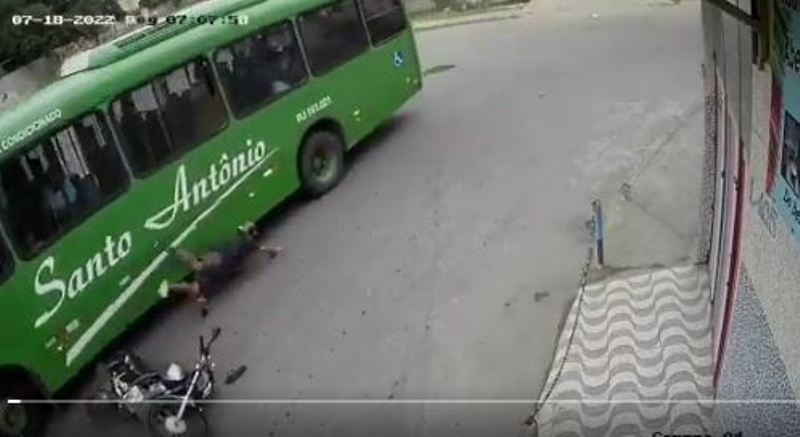 Viral Video Shows Brazilian Biker’s Life Getting Saved by Helmet After Bus Runs Over his Head