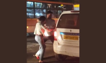 Delhi Horror: Woman Beaten Up by Man, Forcibly Pushed into Car on Busy Mangolpuri Road | Video