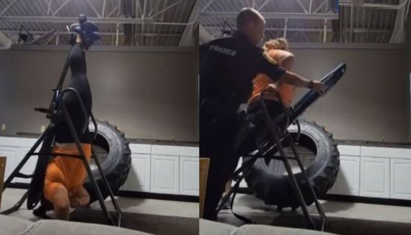 Woman Gets Stuck Upside Down in Gym Equipment at 3 AM, Calls 911 Using Smartwatch | Video