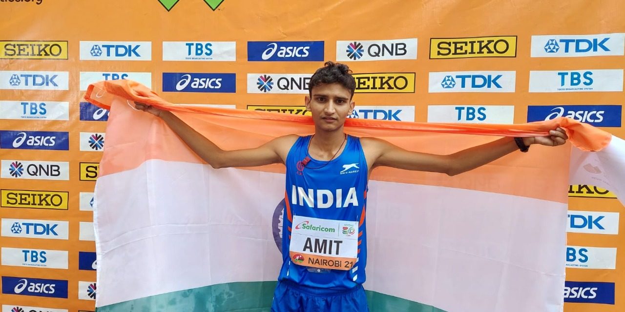 Amit Khatri Wins Silver for India in U-20 World Athletics Meet Championship